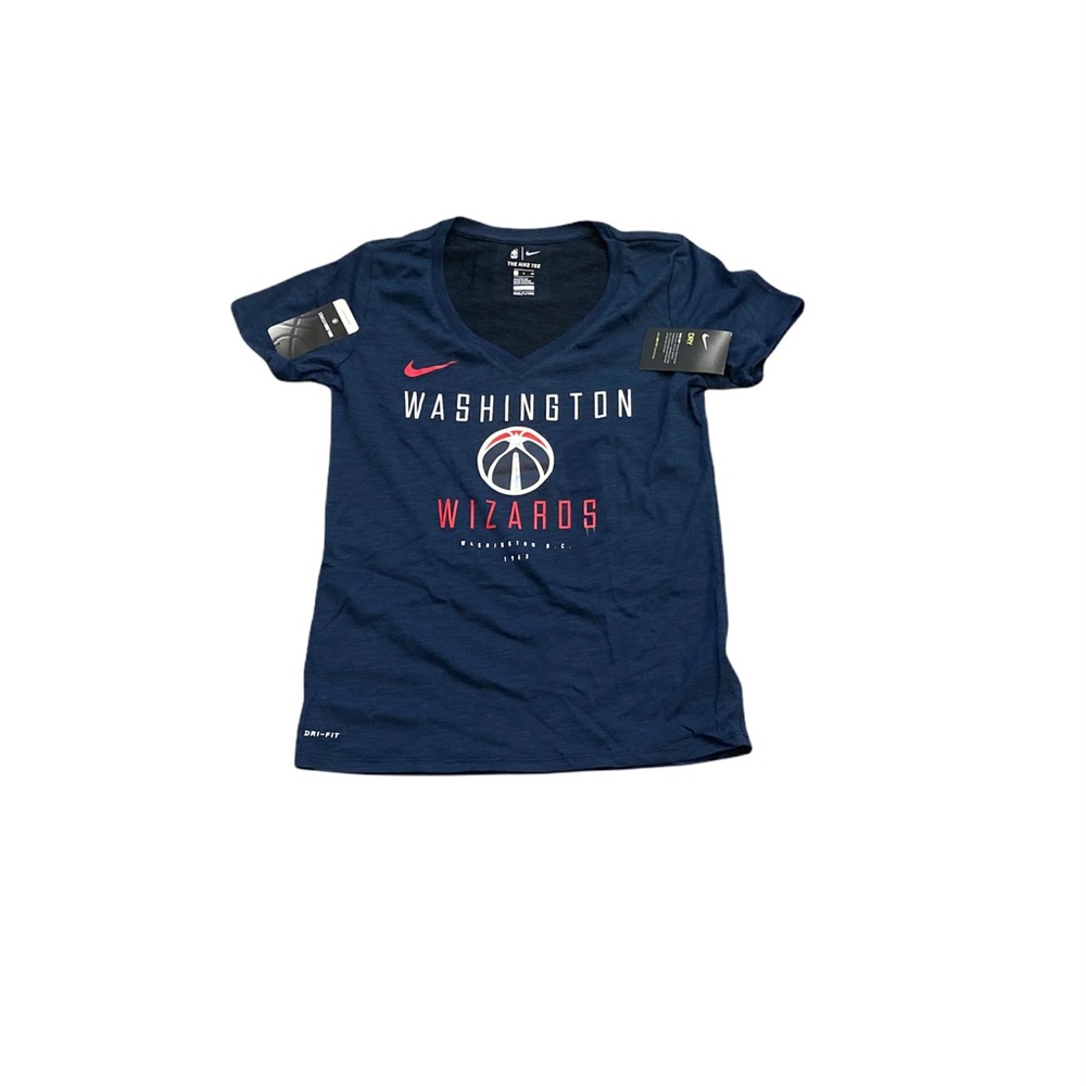 Washington Wizards Nike Women’s Wordmark V-Neck Logo Slub Performance Shirt